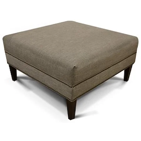 Ottoman with Nailhead Trim